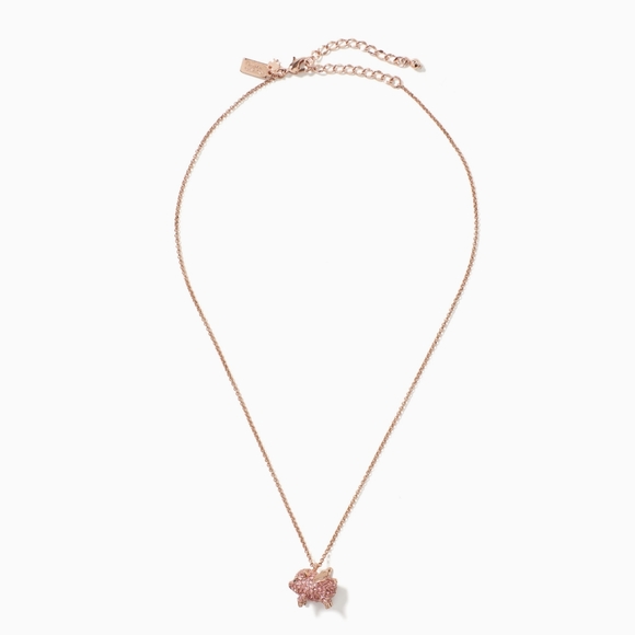 🆕 Kate Spade Imagination Pave Pig Mini Pendant - Picture 3 of 7